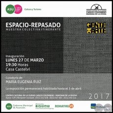 ESPACIO-REPASADO - Muestra Colectiva Itinerante - Obra de Carolina Pedro - Lunes 27 de Marzo de 2017
